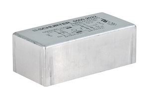 SCHURTER 5500.2065 Power Line Filter, Chassis, General Purpose, 125 VAC, 20 A, Single Phase, 1 Stage, Chassis Mount