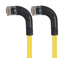 L-COM TRD695RA9Y-30 Cable Ethernet, Cat6, RJ45 90° Macho a RJ45 90° Macho, UTP (par trenzado sin blindaje), Amarillo