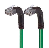 L-COM TRD815RA5GR-1 Cable Ethernet, Cat 5e, RJ45 90° Macho a RJ45 90° Macho, UTP (par trenzado sin blindaje), Verde