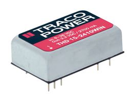 TRACO POWER THD 15-2411WIN Isolated Through Hole DC/DC Converter, ITE, DIP, 4:1, 15 W, 1 Output, 5.1 V
