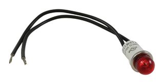 WAMCO WL-1090A1-28V Lampara Incandescente, Conexión de Cable, 12.7 mm, 40 mA, 28 V
