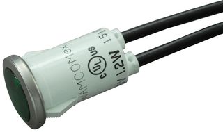 WAMCO WL-1090D5-28V Lampara Incandescente, Conexión de Cable, 12.7 mm, 40 mA, 28 V