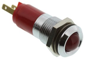 WAMCO WL-192A0350 Indicador de Montaje en Panel LED, Rojo, 24 V, 14 mm, 17 mA, 1 cd, IP67