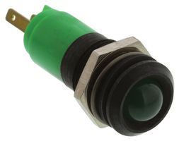 WAMCO WL-19211451 LED Panel Mount Indicator, Green, 28 VDC, 14 mm, 20 mA, 80 mcd, IP67