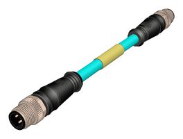 MOLEX 120108-9129 Cable de Sensor, Código D 4P a Código X 8P, Plug Micro-Change, Plug Micro-Change, 18 m, 59.05 ft