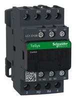 SCHNEIDER ELECTRIC LC1D128G7 Contactor, LC1D, Carril DIN, 690 V, DPST-NO, DPST-NC, 4 polos