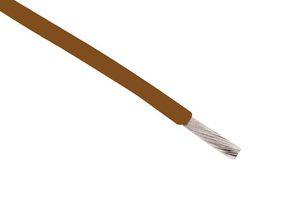 BELDEN 83005 001100 Wire, Hook Up, Hi Temp, PTFE, Brown, 22 AWG, 7 x 30AWG, 100 ft