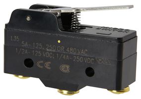 HONEYWELL BZ-2RW80282-A2 Microswitch, Standard, Straight Lever, SPDT, Screw, 15 A