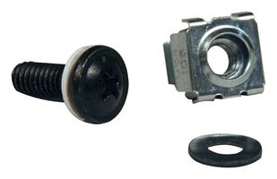 EATON TRIPP LITE SRCAGENUT5MM Hardware, Tornillo & Arandela, 50 Piezas, Kit de Hardware, M5, Gabinete de Rack Orificio Cuadrado