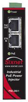 RED LION EB-PSE-24V-1B Interruptor, 2 Puertos, Industrial, PoE Fast Ethernet no Gestionado, Carril DIN / Panel, RJ45 x 2