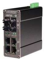 N-TRON 106FX2-ST Interruptor, 6 Puertos, Industrial, Gigabit Ethernet no Gestionado, Rail DIN, 4 x RJ45, 2 x ST
