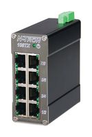 N-TRON 108TX-MDR Switch, 8 Ports, Industrial, Unmanaged Gigabit Ethernet, DIN Rail, RJ45 x 8, 1.6Gbps