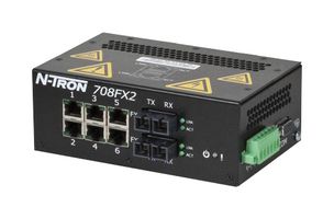 N-TRON 708FX2-SC Interruptor, 8 Puertos, Industrial, Fast Ethernet Gestionado, Rail DIN, 6 x RJ45, 2 X SC