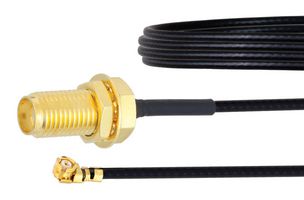 FAIRVIEW MICROWAVE FMCA1002-12 RF / Coaxial Cable Assembly, 12 ", 304.8 mm, 1.37mm, SMA Bulkhead Jack, UMCX 2.5 Plug, 50 ohm