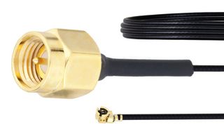 FAIRVIEW MICROWAVE FMCA1024-3 RF / Coaxial Cable Assembly, 3 ", 76.2 mm, 1.13mm, SMA Plug, UMCX 2.5 Plug, 50 ohm