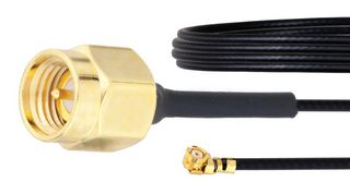 FAIRVIEW MICROWAVE FMCA1025-6 RF / Coaxial Cable Assembly, 6 ", 152.4 mm, 1.37mm, SMA Plug, UMCX 2.5 Plug, 50 ohm