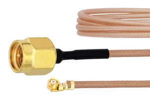 FAIRVIEW MICROWAVE FMCA1026-12 RF / Coaxial Cable Assembly, 12 ", 305 mm, RG178, SMA Plug, UMCX 2.5 Plug, 50 ohm