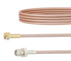 FAIRVIEW MICROWAVE FMCA1430-8 Cable RF / Coaxial ensamblado, A Presión, 8 ", 203.2 mm, RG316/U, MMBX Macho Ángulo Recto