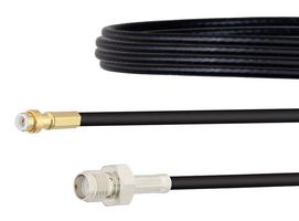 FAIRVIEW MICROWAVE FMCA1446-8 RF / Coaxial Cable Assembly, Snap-On, 8 ", 203.2 mm, RG174A/U, MMBX Plug, SMA Jack, 50 ohm