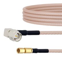 FAIRVIEW MICROWAVE FMCA1737-60 RF / Coaxial Cable Assembly, 5 ft, 1.52 m, RG316, SMA Right Angle Plug, SSMC Plug, 50 ohm