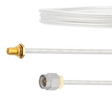 FAIRVIEW MICROWAVE FMCA2114-24 RF / Coaxial Cable Assembly, 24 ", 610 mm, FM-SR141TB, SMA Bulkhead Jack, SMA Plug, 50 ohm