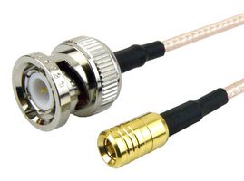 FAIRVIEW MICROWAVE FMC0816315LF-48 RF / Coaxial Cable Assembly, 4 ft, 1.21 m, RG316, BNC Plug, SMB Plug, 50 ohm