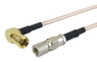 FAIRVIEW MICROWAVE FMC1026315-120 Cable RF / Coaxial ensamblado, 10 ft, 3.05 m, RG316, 10-32 Macho, SMB Macho de Ángulo Recto