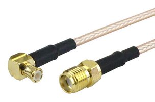 FAIRVIEW MICROWAVE FMC1317316-48 Cable RF / Coaxial ensamblado, 4 ft, 1.21 m, RG316, SMA hembra, MCX Ángulo Recto Macho, 50 ohm