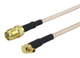 FAIRVIEW MICROWAVE FMC1319315-12 Cable RF / Coaxial ensamblado, 12 ", 305 mm, RG316, SMA hembra, MMCX Macho Ángulo Recto, 50 ohm