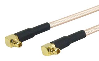 FAIRVIEW MICROWAVE FMC1919316-48 RF / Coaxial Cable Assembly, 4 ft, 1.21 m, RG316, MMCX Right Angle Plug, MMCX Right Angle Plug