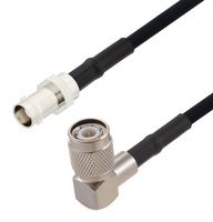 FAIRVIEW MICROWAVE FMCA2710-24 RF / Coaxial Cable Assembly, 24 ", 610 mm, RG223, BNC Jack, TNC Right Angle Plug, 50 ohm