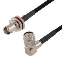 FAIRVIEW MICROWAVE FMCA2722-48 Cable RF / Coaxial ensamblado, 4 ft, 1.21 m, RG223, BNC Mamparo Hembra, TNC Macho Ángulo Recto
