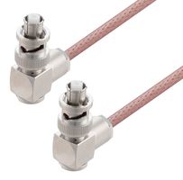 FAIRVIEW MICROWAVE FMCA3155-36 RF / Coaxial Cable Assembly, 36 ", 914.4 mm, RG142, SHV Right Angle Plug, SHV Right Angle Plug