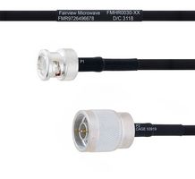 FAIRVIEW MICROWAVE FMHR0030-30 Cable RF / Coaxial ensamblado, 30 ", 762 mm, RG223, BNC Macho PR, Tipo N Macho PR, 50 ohm