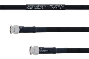 FAIRVIEW MICROWAVE FMHR0051-24 Cable RF / Coaxial ensamblado, 24 ", 610 mm, RG223, SMA RP Plug, SMA RP Plug, 50 ohm