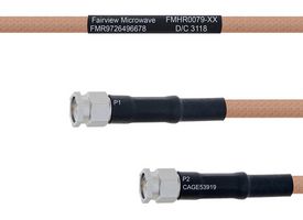 FAIRVIEW MICROWAVE FMHR0079-100CM Cable RF / Coaxial ensamblado, 3.3 ft, 1 m, RG400, SMA RP Plug, SMA RP Plug, 50 ohm