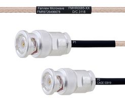 FAIRVIEW MICROWAVE FMHR0085-16 Cable RF / Coaxial ensamblado, 16 ", 406.4 mm, RG316, BNC RP Plug, BNC RP Plug, 50 ohm