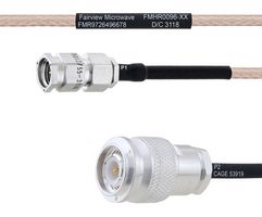 FAIRVIEW MICROWAVE FMHR0096-30 Cable RF / Coaxial ensamblado, 30 ", 762 mm, RG316, SMA RP Plug, TNC RP Plug, 50 ohm
