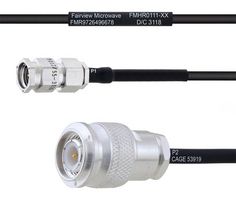 FAIRVIEW MICROWAVE FMHR0111-24 Cable RF / Coaxial ensamblado, 24 ", 610 mm, RG174, SMA RP Plug, TNC RP Plug, 50 ohm
