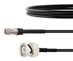 FAIRVIEW MICROWAVE FMC00279-12 Cable RF / Coaxial ensamblado, Baja Pérdida, 12 ", 305 mm, RG174, 10-32 Macho, BNC Plug, 50 ohm