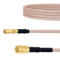 FAIRVIEW MICROWAVE FMC00323-36 Cable RF / Coaxial ensamblado, Baja Pérdida, 36 ", 914.4 mm, RG316, SSMC Macho, SMB Macho, 50 ohm
