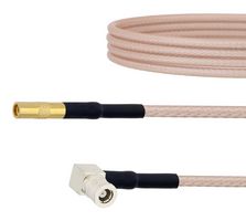 FAIRVIEW MICROWAVE FMC00361-48 Cable RF / Coaxial ensamblado, 4 ft, 1.21 m, RG316, MMCX Hembra, SMB Macho de Ángulo Recto