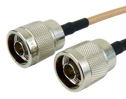 FAIRVIEW MICROWAVE FMC0101142-120 RF / Coaxial Cable Assembly, 10 ft, 3.05 m, RG142, N Type Plug, N Type Plug, 50 ohm