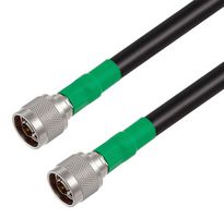 FAIRVIEW MICROWAVE FMC0101214LF-120 RF / Coaxial Cable Assembly, 10 ft, 3.05 m, RG214, N Type Plug, N Type Plug, 50 ohm