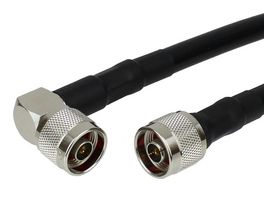 FAIRVIEW MICROWAVE FMC0142214LF-12 RF / Coaxial Cable Assembly, 12 ", 305 mm, RG214, N Type Plug, N Type Right Angle Plug, 50 ohm
