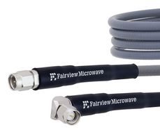FAIRVIEW MICROWAVE FMC0204914-100CM RF / Coaxial Cable Assembly, 3.3 ft, 1 m, FM-160FLEX, SMA Plug, SMA Right Angle Plug, 50 ohm