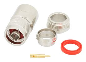 FAIRVIEW MICROWAVE FMCN1363 Conector Coaxial / RF, N Coaxial, Macho Recto, Soldadura, Abrazadera, 50 ohm, RG14, RG217, Latón