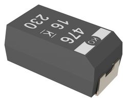 KEMET T530D687M2R5AHE006 Capacitor de Polímero de Tantalio, 680 µF, ± 20%, 2.5 V, D, 0.006 ohm, 2917 [7343 Métrico]
