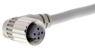 OMRON INDUSTRIAL AUTOMATION XS2F-D422-G80-F Sensor Cable, 90° M12 Receptacle, Free End, 4 Positions, 5 m, 16.4 ft, XS2 Series