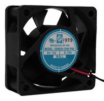 ORION FANS OD6025-12HBIP68 Ventilador axial de CD, 12 V, Cuadrado, 60 mm, 25 mm, Rodamiento de bolas, 25 CFM